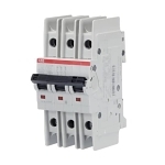 ABB SU203M-K16 SU200M High Performance Miniature Circuit Breaker, 277/480Y VAC, 48/96 VDC, 16 A, 10 kA Interrupt, 3 Poles, Thermal Magnetic Trip