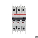ABB SU203M-K16 SU200M High Performance Miniature Circuit Breaker, 277/480Y VAC, 48/96 VDC, 16 A, 10 kA Interrupt, 3 Poles, Thermal Magnetic Trip