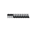 Anaconda Sealtite® 441571 Type RWA Standard Flexible Metallic Conduit, 2-1/2 in Trade, 2-1/2 in ID x 2.86 to 3.06 in OD, 25 ft Coil L, Aluminum