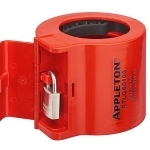 Appleton® Powertite® ADR1034 ADR 3-Phase Grounding Style 2 Pin and Sleeve Receptacle With Spring Door and Screw Cover, 600/250 VAC/VDC, 100 A, 4 Poles, 3 Wires