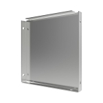 B-Line 1212 E NK Wireway End, 12 in W x 12 in H, For Use With NEMA 1/IP30 Screw Cover Lay-In Wireway, Steel, Gray