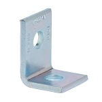 B-Line B101ZN 90 deg Corner Angle, 2 Holes, 2-5/16 in L x 1-5/8 in W x 7/32 in THK, Steel