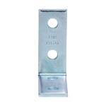 B-Line B104ZN 90 deg Corner Angle, 4 Holes, 4-1/8 in L x 3-1/2 in W x 7/32 in THK, Steel