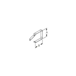 B-Line 1212 C Wireway connector, 12 in W x 12 in H, For Use With NEMA 1/IP30 Screw Cover Wireway, Steel, Galvanized/Plain