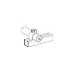 B-Line B2010PAZN B2000 2-Piece Conduit/Pipe Clamp, 1 in Conduit, Steel