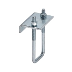 B-Line B441-22ZN Beam Clamp, 13/16 to 1-5/8 in Channel, 3/4 in THK Flange, 1200 lb Load, Low Carbon Steel