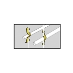 B-Line BW-12 Rod Wire Fastener, 1/8 to 1/2 in THK, 25/50/100 lb Load, Cold Rolled High Carbon Steel