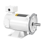 Baldor-Reliance CDPWD3330 C-Face Continuous Duty DC Motor With Base, 3 ft-lb Torque, 0.5 hp Power Rating, 90 V DC, 4.8 A, 56C Frame, 1750 rpm Speed