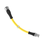 Banner Engineering DEE2R-825D Double Ended Euro Style Quick Disconnect Cable, 60 V AC/75 V DC, (8) 22 AWG Conductor, 7.62 m L
