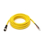 Banner Engineering QDE-825D Euro Style Unshielded Quick Disconnect Cable, 75 V AC/DC, (8) 22 AWG Conductor, 8 m L