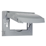 BELL® MX1050S Universal Weatherproof Flip Cover, 1.18 in L x 4.69 in W x 1.04 in D, Metal