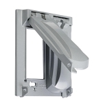 BELL® MX2050S Weatherproof Cover, 1-1/4 in L x 4.69 in W, Flip/Snap Cover, Die Cast Aluminum