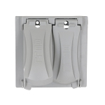 BELL® MX2050S Weatherproof Cover, 1-1/4 in L x 4.69 in W, Flip/Snap Cover, Die Cast Aluminum