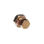 Blackburn® 6H Type H High Strength Split Bolt Connector, 8 to 6 AWG Solid Copper Conductor, 15/32 x 31/32 in Bolt, Bronze Alloy