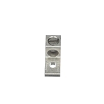 Blackburn® ADR21 Type ADR-ALCUL Dual Rated Mechanical Connector, 14 to 2/0 AWG Aluminum/Stranded Copper Conductor, 1/4 in Stud, 1 Bolt Holes, Aluminum
