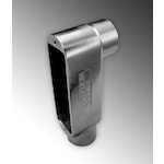 Calbrite™ S60500LB00 Type LB Conduit Body, 1/2 in Hub, 8, 4 cu-in, 316 Stainless Steel, Polished Silver