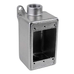 Calbrite™ S60700FDCS Type FDC Weatherproof Conduit Device Box, 316 Stainless Steel, 25 cu-in Capacity, 1 Gangs, 5.95 in L x 2.5 in W x 2.83 in H
