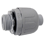 CANTEX® 6441002 Enviro-Flex® Straight Liquid Tight Connector With Polypropylene Sealing Ring, 3/4 in Trade, PVC