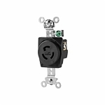 EATON Power-Lock 20414N Locking Connector, 600/250 VAC/VDC, 30/20 A, 3 Poles, 4 Wires, Gray