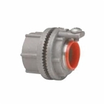 EATON Crouse-Hinds Myers™ SCRU-TITE® ST 3 Basic Vibration Proof Threaded Conduit Hub, 1 in, For Use With Rigid Conduit, Zinc, Polished Nickel/Polished Chrome
