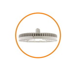 Vigilant® HEULMC2CDNWNGN Corded Medium Beam High Bay Fixture, LED Lamp, 144 W Fixture, 100 to 277 VAC, 120 to 250 VDC, Gray Housing
