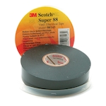 Scotch 3M 70006934403 Super 88 Electrical Tape, 66 ft L x 3/4 in W, 8-1/2 mil THK, Vinyl, Black