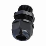 Dottie® NSR12L Straight Strain Relief Connector, 1/2 in Trade, 0.394 to 0.551 in Cable Openings, Nylon