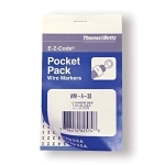 E-Z Code® WM-0-THRU-9 Pre-Printed Wire Marker Book, 5 in L x 3 in W, Black/White, Vinyl Cloth