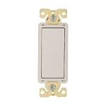 EATON Arrow Hart 7621W-BOX 3-Way AC Decorator Switch, 120/277 V AC, 20 A, 1 hp, 2 hp Power Rating
