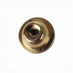 Edwards Signaling™ 600 Low Voltage Door Bell Pushbutton, 48 VAC, 2-5/16 in Dia, 7/8 in D, Solid Brass, Round Shape