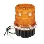 Federal Signal Fireball® FB2LED-120-240A LED Warning Light, 120 to 240 VAC, LED Lamp, 4.1 in Dia, Screw Mount, Amber