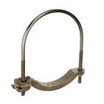 Furseweld® 3905-TB Non-Insulated Water Pipe Grounding Clamp, 4 to 4/0 AWG Conductor, Bronze