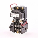 GE CR306A002 300 Line Full Voltage Non-Combination Non-Reversing NEMA Magnetic Starter, 115 to 120 VAC V Coil, 3 Poles, Open Enclosure