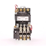 GE CR306A002 300 Line Full Voltage Non-Combination Non-Reversing NEMA Magnetic Starter, 115 to 120 VAC V Coil, 3 Poles, Open Enclosure