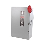 GE Spec-Setter™ TH3361 TH Series Fusible Heavy Duty Safety Switch, 600 V AC, 30 A, 7-1/2 hp Standard Fuse/20 hp Time Delay, 3 Poles