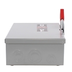 GE Spec-Setter™ TH3361 TH Series Fusible Heavy Duty Safety Switch, 600 V AC, 30 A, 7-1/2 hp Standard Fuse/20 hp Time Delay, 3 Poles