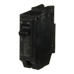 GE Q-Line® THQL1120 Type THQL Molded Case Circuit Breaker, 120/240 V AC, 20 A, 10 kA Interrupt, 1 Pole, Thermal Magnetic Trip