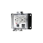 GracePorts® P-R2-K2RF3 Bulkhead Computer Port Connector Interface, Plastic Housing