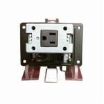 GracePorts® P-R2-K2RF3 Bulkhead Computer Port Connector Interface, Plastic Housing