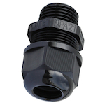 Dottie® NSR12L Straight Strain Relief Connector, 1/2 in Trade, 0.394 to 0.551 in Cable Openings, Nylon