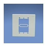 Panduit® Mini-Com® MIWBAIW In-Wall Box Adapter, 2 Gangs, 1 Ports, Mini-Com® Module, Snap-Fit Mount, ABS