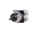 GE CR104PSG34B91 Heavy Duty Oiltight/Watertight Non-Illuminated Selector Switch, 30 mm, 1NO-1NC Contact, Black