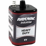 Rayovac® 6V-HD Heavy Duty Lantern Battery, Zinc-Carbon, 6 VDC Nominal, 10500 mAh Nominal