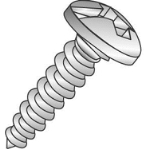 Cully™ 19013 Self-Tapping Sheet Metal Screw, #10-12, 3/4 in OAL, Pan Head, Phillips®/Slotted Drive, Steel, Zinc Plated
