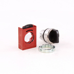 GE P9CSMD0N Non-Illuminated Selector Switch, 22.5 mm, Round Knob Operator, 2 Positions, Black