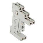 ABB 1SVR405650R0000 CR-P Logical Socket With Protective Separation, 250 V AC/DC, 10 A, For Use With 1CO or 2CO Plug-In CR-P Relay, 2 Poles