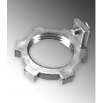 Calbrite™ S61000LT00 Line Terminator Hub, 1 in Male, For Use With Rigid Stainless Threaded Conduit, 316L Stainless Steel, #4 Polished Silver