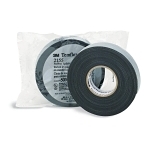Temflex™ 7000090115 2155 Splicing Tape, 22 ft L x 1-1/2 in W, 30 mil THK, Rubber Adhesive, Vinyl Backing, Black