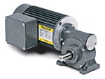 Baldor-Reliance GC3330 Continuous-Duty Worm Right Angle Gear Motor, 115 VAC, 0.25 hp, 22.5:1 Gear Ratio, 74 rpm Max, 125 in-lb Torque
