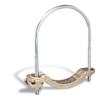 Furseweld® 3905-TB Non-Insulated Water Pipe Grounding Clamp, 4 to 4/0 AWG Conductor, Bronze